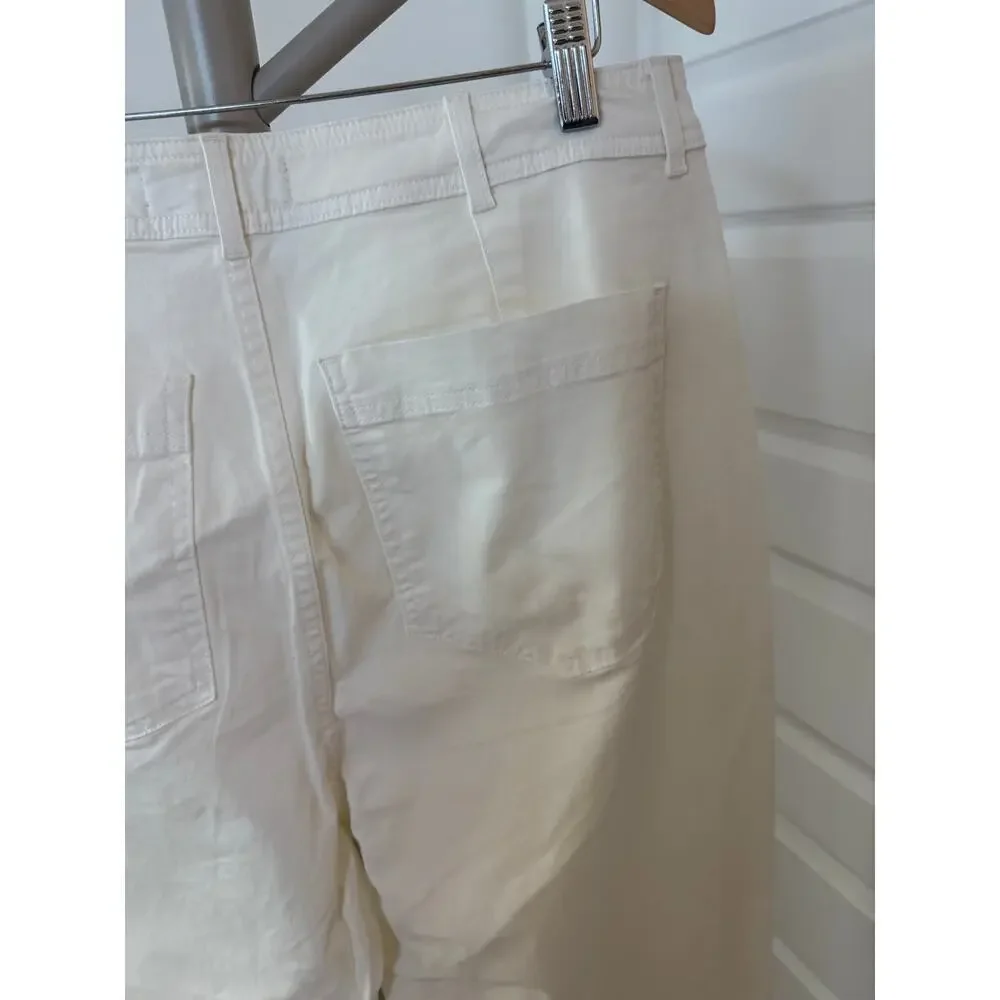 Everlane The Lightweight‎ Straight Leg Crop Off White Size 14
